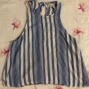 Bella Dahl chambray striped tank